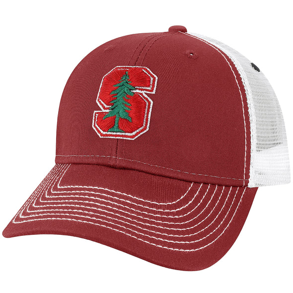 Stanford University Sideline Trucker Hat One-Size (Burnt Henna/White)