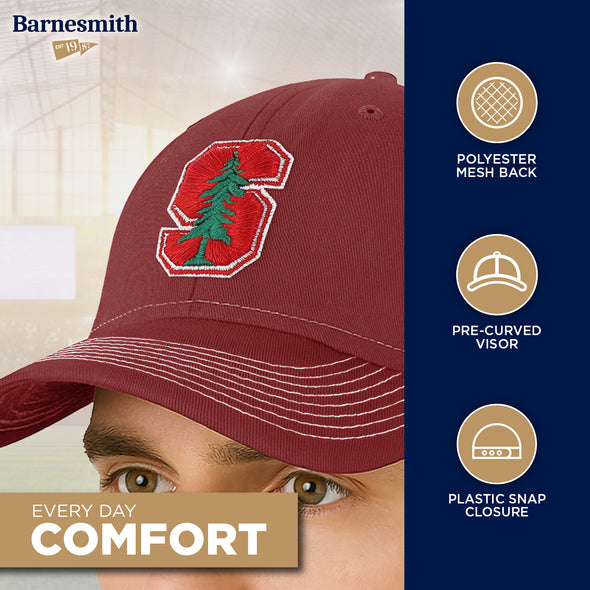 Stanford University Sideline Trucker Hat One-Size (Burnt Henna/White)