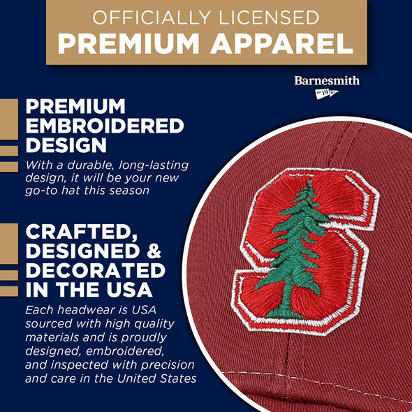 Stanford University Sideline Trucker Hat One-Size (Burnt Henna/White)