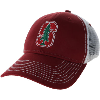 Stanford University Sideline Trucker Hat One-Size (Burnt Henna/White)