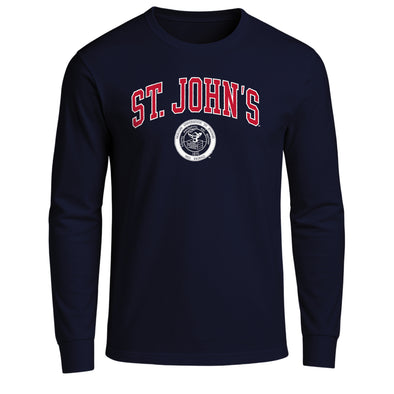 St. John's University Heritage Long Sleeve T-Shirt (Navy)