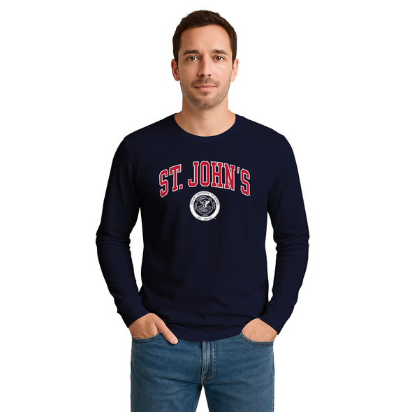 St. John's University Heritage Long Sleeve T-Shirt (Navy)