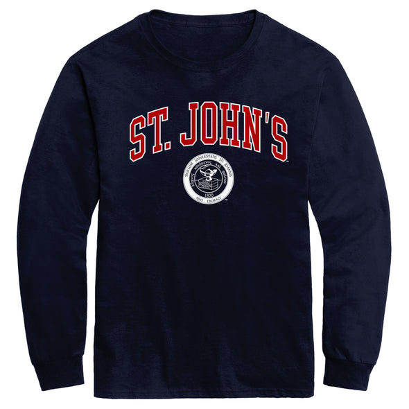 St. John's University Heritage Long Sleeve T-Shirt (Navy)