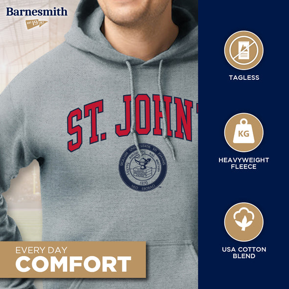 St. John's University Heritage Hooded Sweatshirt (Charcoal)