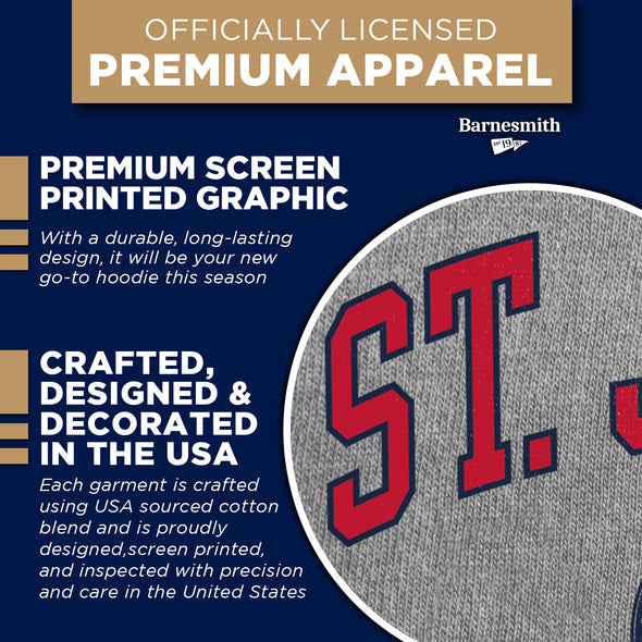 St. John's University Heritage Hooded Sweatshirt (Charcoal)