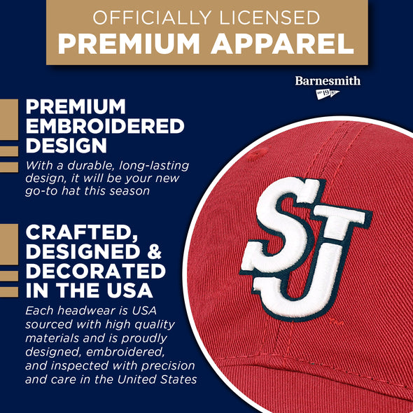 St. John's University Spirit Baseball Hat One-Size (Cardinal)