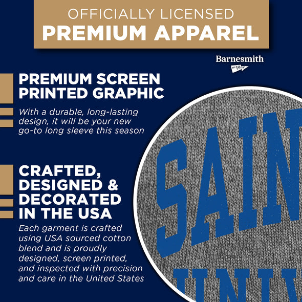 Saint Louis University Classic Long Sleeve T-Shirt (Charcoal Grey)