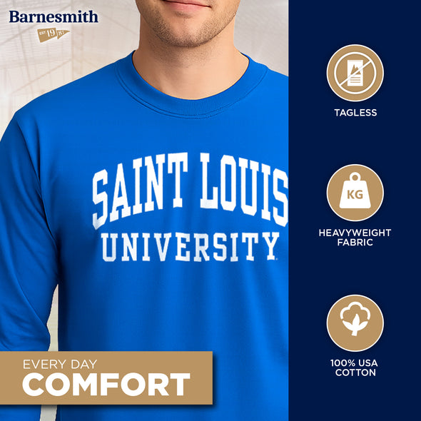 Saint Louis University Classic Long Sleeve T-Shirt (Royal Blue)