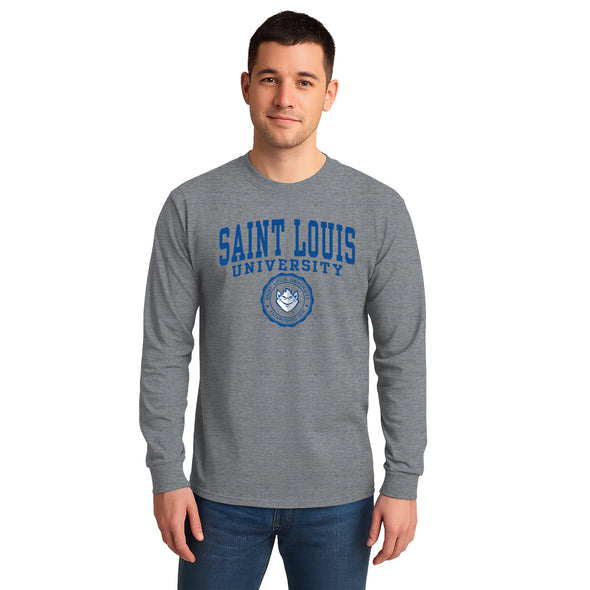 Saint Louis University Heritage Long Sleeve T-Shirt (Charcoal Grey)