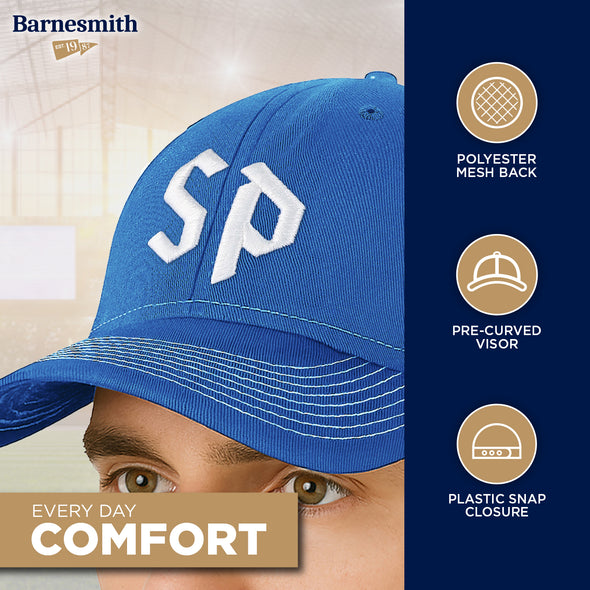 Saint Peters University Sideline Trucker Hat One-Size (Royal/White)