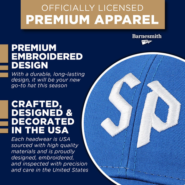 Saint Peters University Sideline Trucker Hat One-Size (Royal/White)