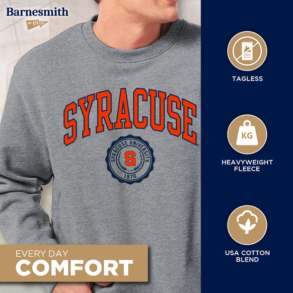 Syracuse University Heritage Crewneck Sweatshirt (Charcoal)