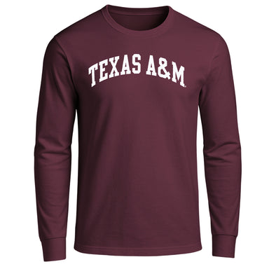 Texas A&M University Classic Long Sleeve T-Shirt (Maroon)