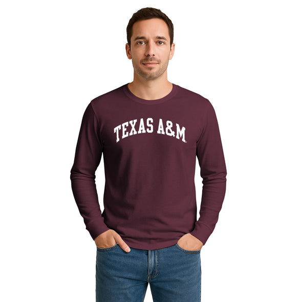 Texas A&M University Classic Long Sleeve T-Shirt (Maroon)