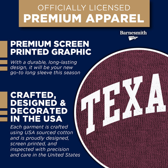 Texas A&M University Classic Long Sleeve T-Shirt (Maroon)
