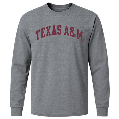 Texas A&M University Classic Long Sleeve T-Shirt (Charcoal Grey)