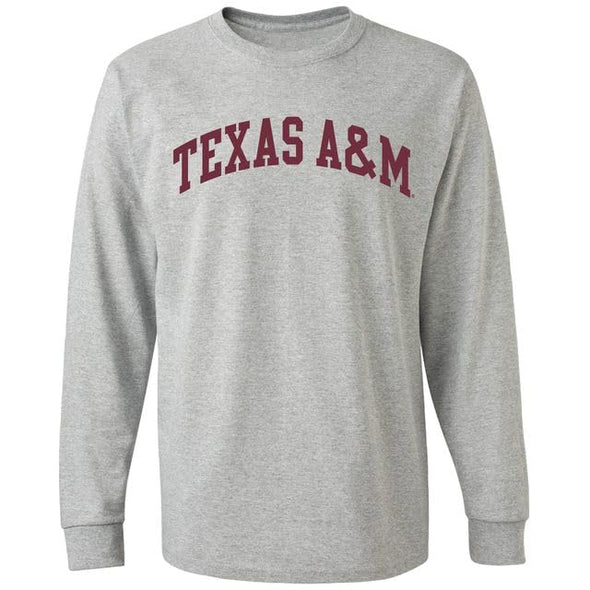 Texas A&M University Classic Long Sleeve T-Shirt (Charcoal Grey)