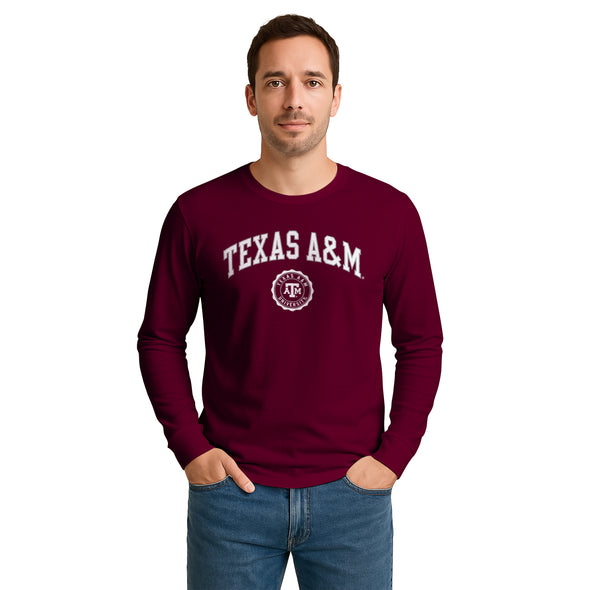 Texas A&M University Heritage Long Sleeve T-Shirt (Maroon)