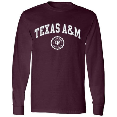 Texas A&M University Heritage Long Sleeve T-Shirt (Maroon)