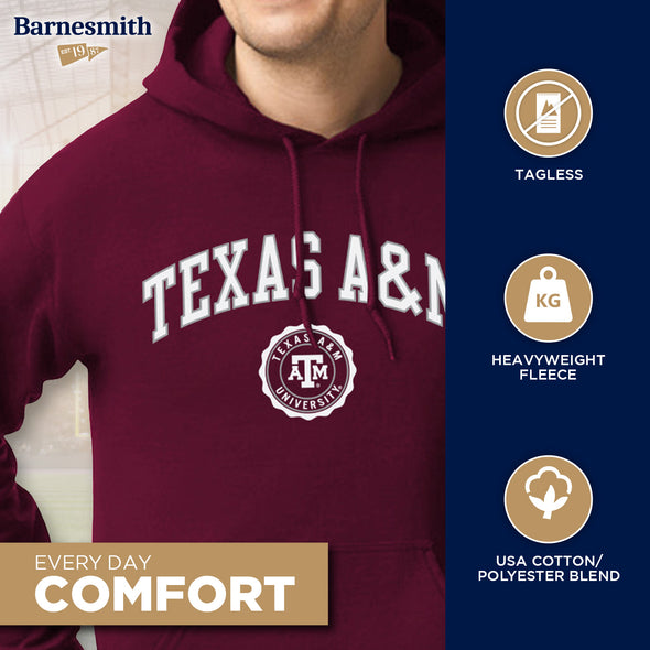 Texas A&M University Heritage Hooded Sweatshirt (Maroon)