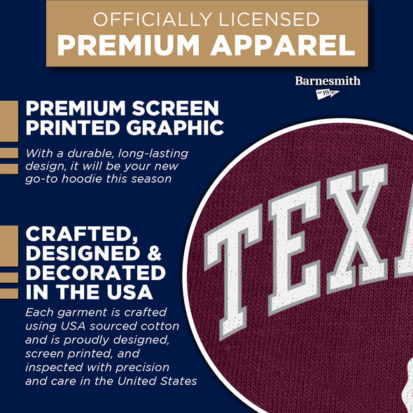 Texas A&M University Heritage Hooded Sweatshirt (Maroon)
