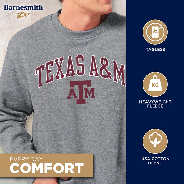 Texas A&M University Spirit Sweatshirt (Charcoal Grey)