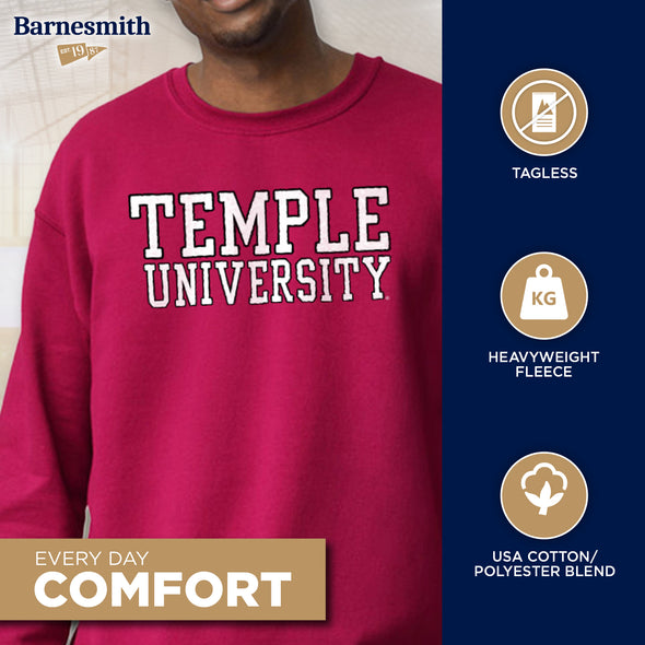 Temple University Classic Sweatshirt (Cardinal)