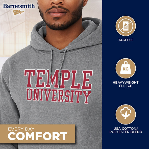 Temple University Classic Hood (Charcoal)