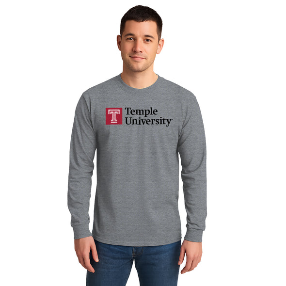 Temple University Heritage Long Sleeve T-Shirt II (Charcoal Grey)