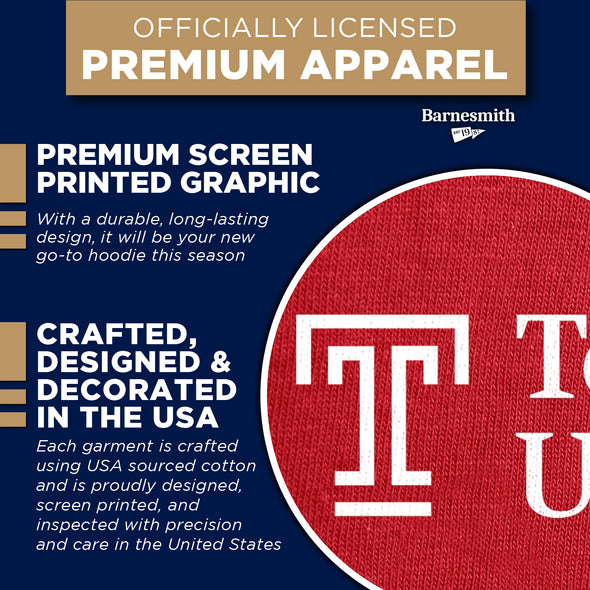 Temple University Heritage Hooded Sweatshirt II (Cardinal)