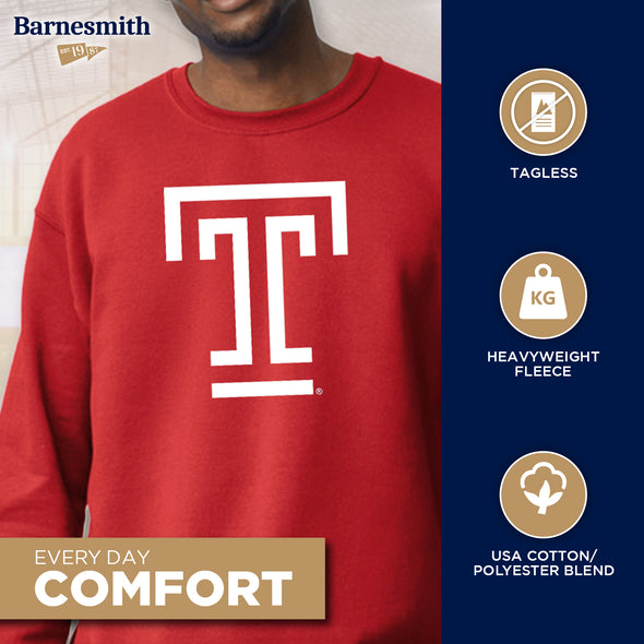 Temple University Spirit Sweatshirt (Cardinal)