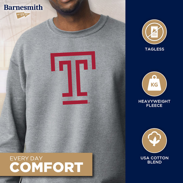 Temple University Spirit Sweatshirt (Charcoal Grey)