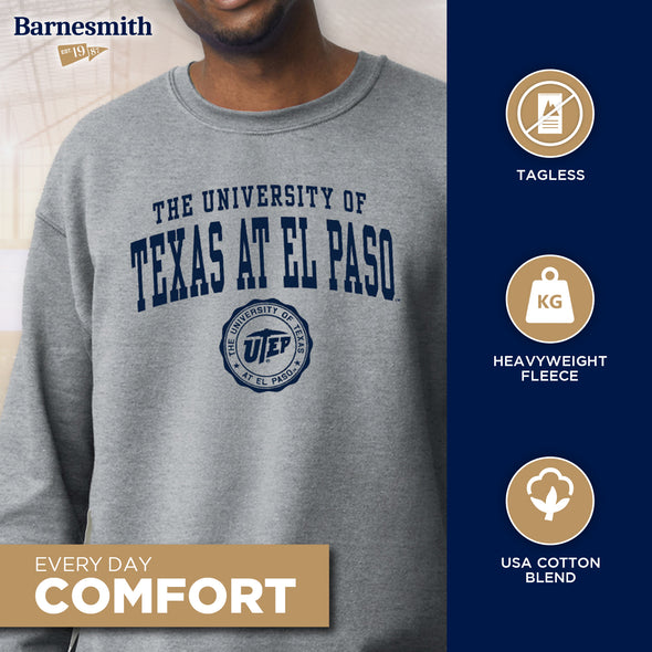 University of Texas, El Paso Heritage Sweatshirt (Charcoal Grey)