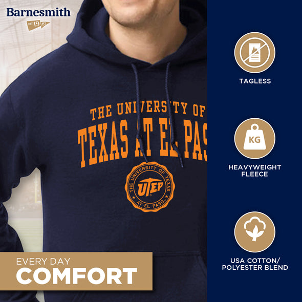 University of Texas, El Paso Heritage Hooded Sweatshirt (Navy)