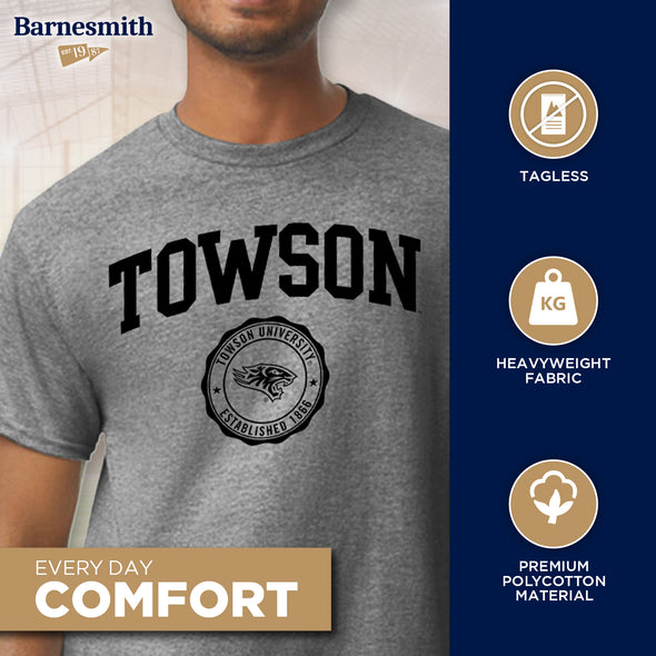Towson University Heritage T-Shirt (Charcoal Grey)