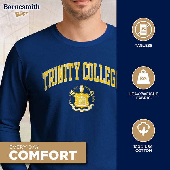 Trinity College Heritage Long Sleeve T-Shirt (Navy)