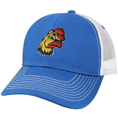 Trinity College Sideline Trucker Hat One-Size (Royal/White)