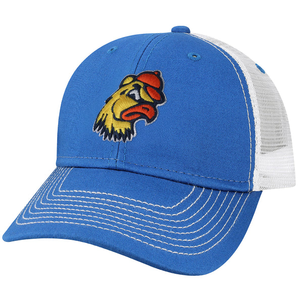 Trinity College Sideline Trucker Hat One-Size (Royal/White)
