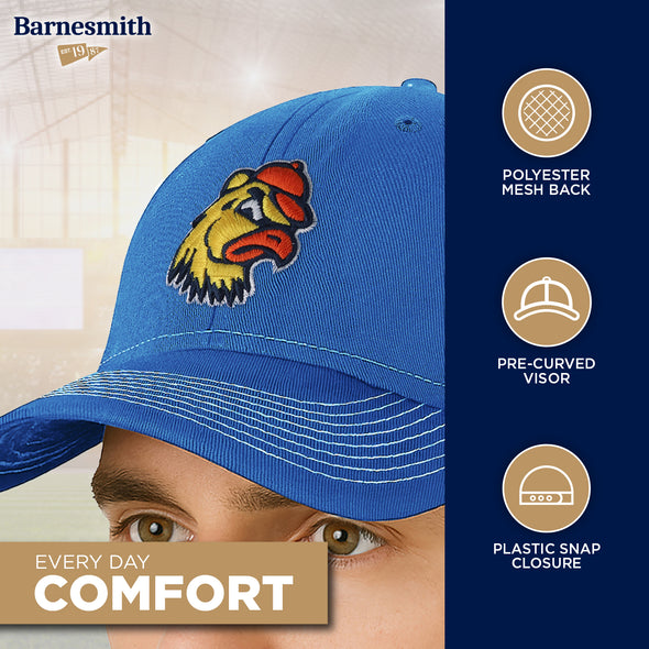Trinity College Sideline Trucker Hat One-Size (Royal/White)