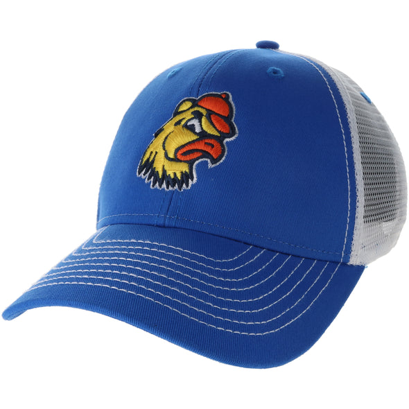 Trinity College Sideline Trucker Hat One-Size (Royal/White)