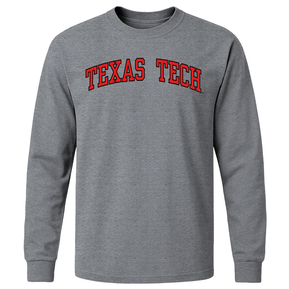 Texas Tech University Classic Long Sleeve T-Shirt (Charcoal Grey)