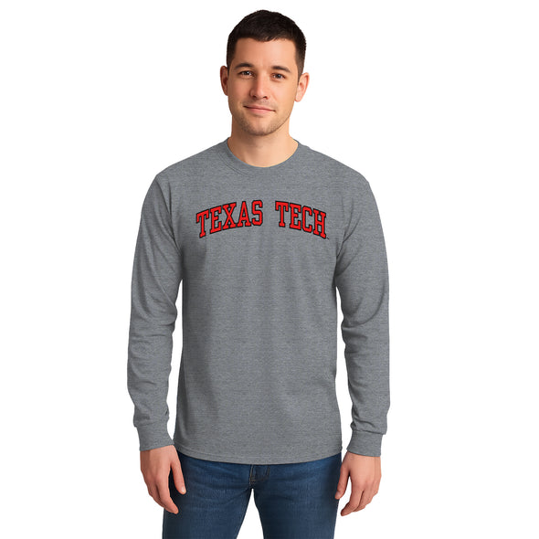 Texas Tech University Classic Long Sleeve T-Shirt (Charcoal Grey)