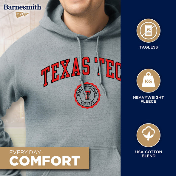 Texas Tech University Heritage Hooded Sweatshirt (Charcoal Grey)