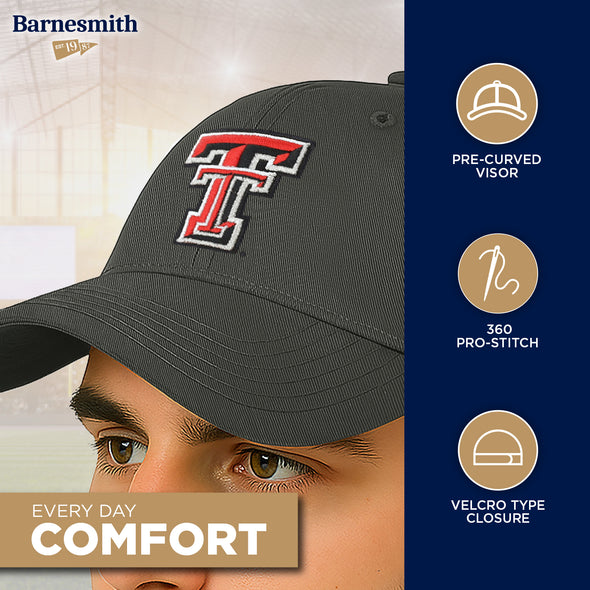 Texas Tech University Spirit Baseball Hat One-Size (Black)