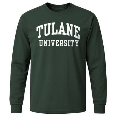 Tulane University Classic Long Sleeve T-Shirt (Hunter Green)
