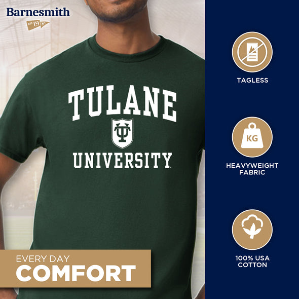 Tulane University Heritage T-Shirt (Hunter Green)