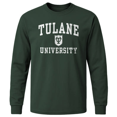 Tulane University Heritage Long Sleeve T-Shirt (Hunter Green)