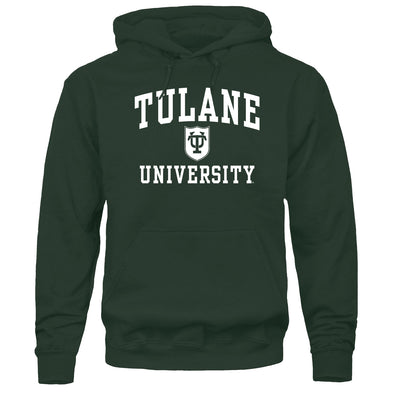 Tulane University Heritage Hooded Sweatshirt (Hunter Green)