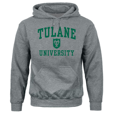 Tulane University Heritage Hooded Sweatshirt (Charcoal Grey)