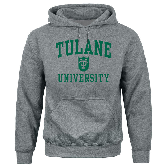 Tulane University Heritage Hooded Sweatshirt (Charcoal Grey)